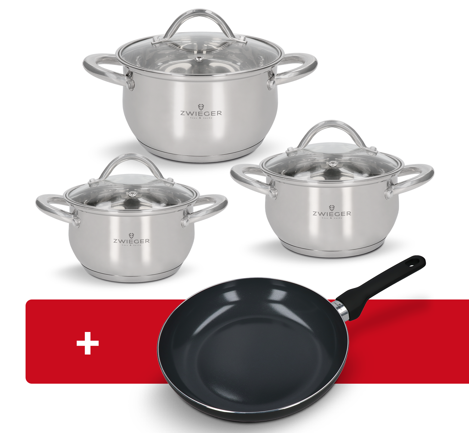 Zestaw garnków 6 el. Virtu + Patelnia 28 cm Virtu Zwieger