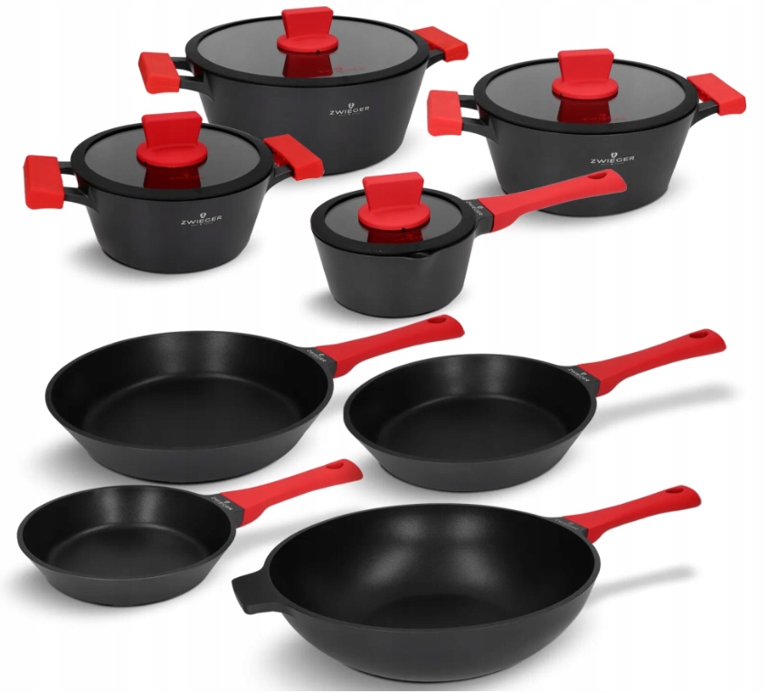 Zestaw garnków i patelni 12 el. Obsidian Zwieger