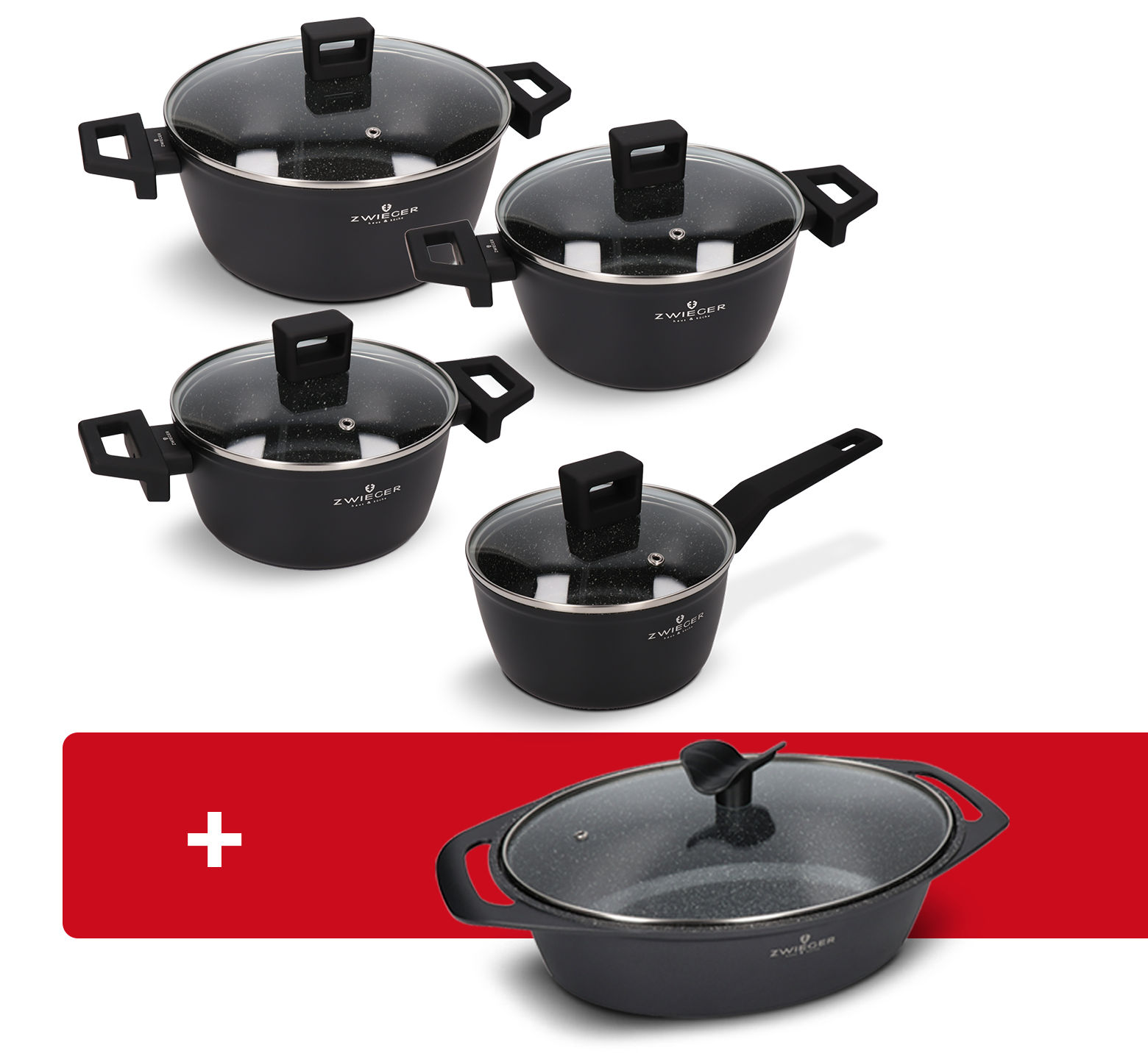 Zestaw garnków 8 el. Forte Zwieger + Brytfanna Forte