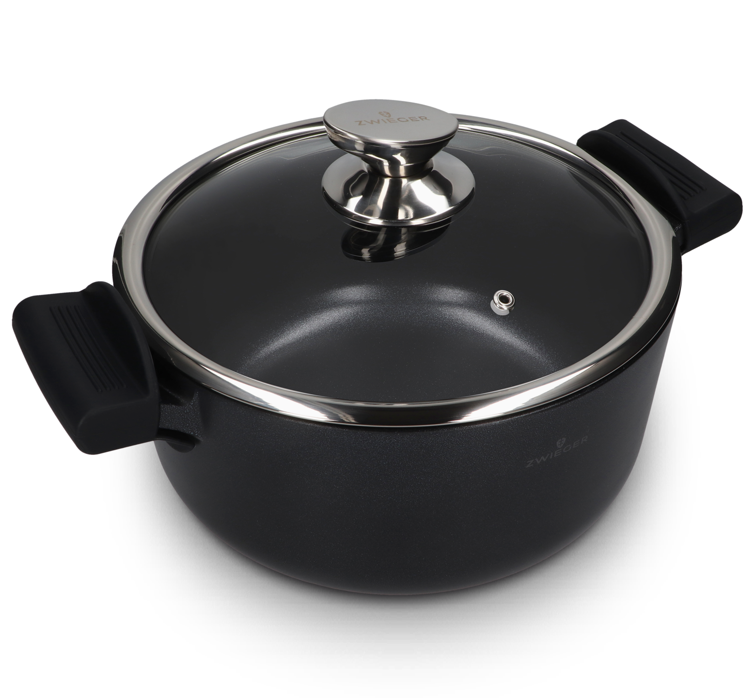 Garnek węglowy 24 cm z pokrywką Carbone Zwieger
