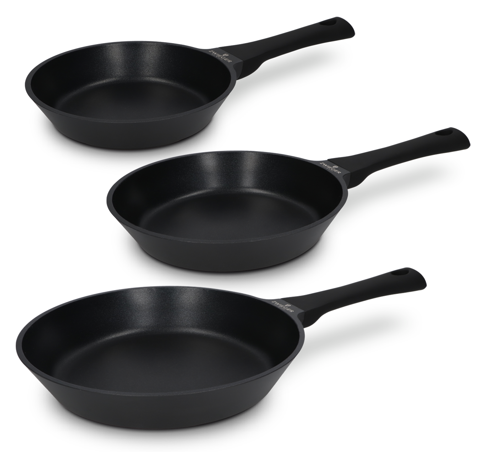 Zestaw patelni 3 el. Obsidian Black Zwieger