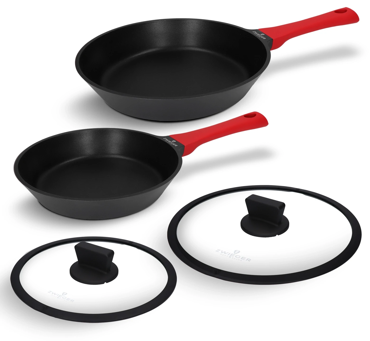 Zestaw patelni i pokrywek 4 el. Obsidian Zwieger
