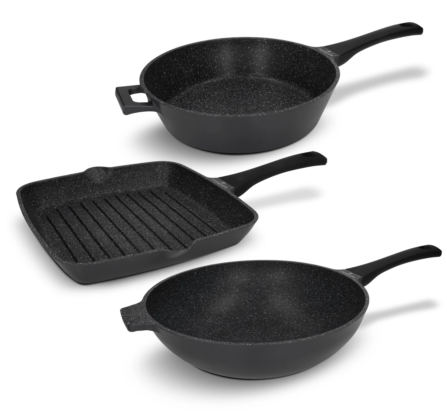 Zestaw patelni 3 el. Black Stone Zwieger