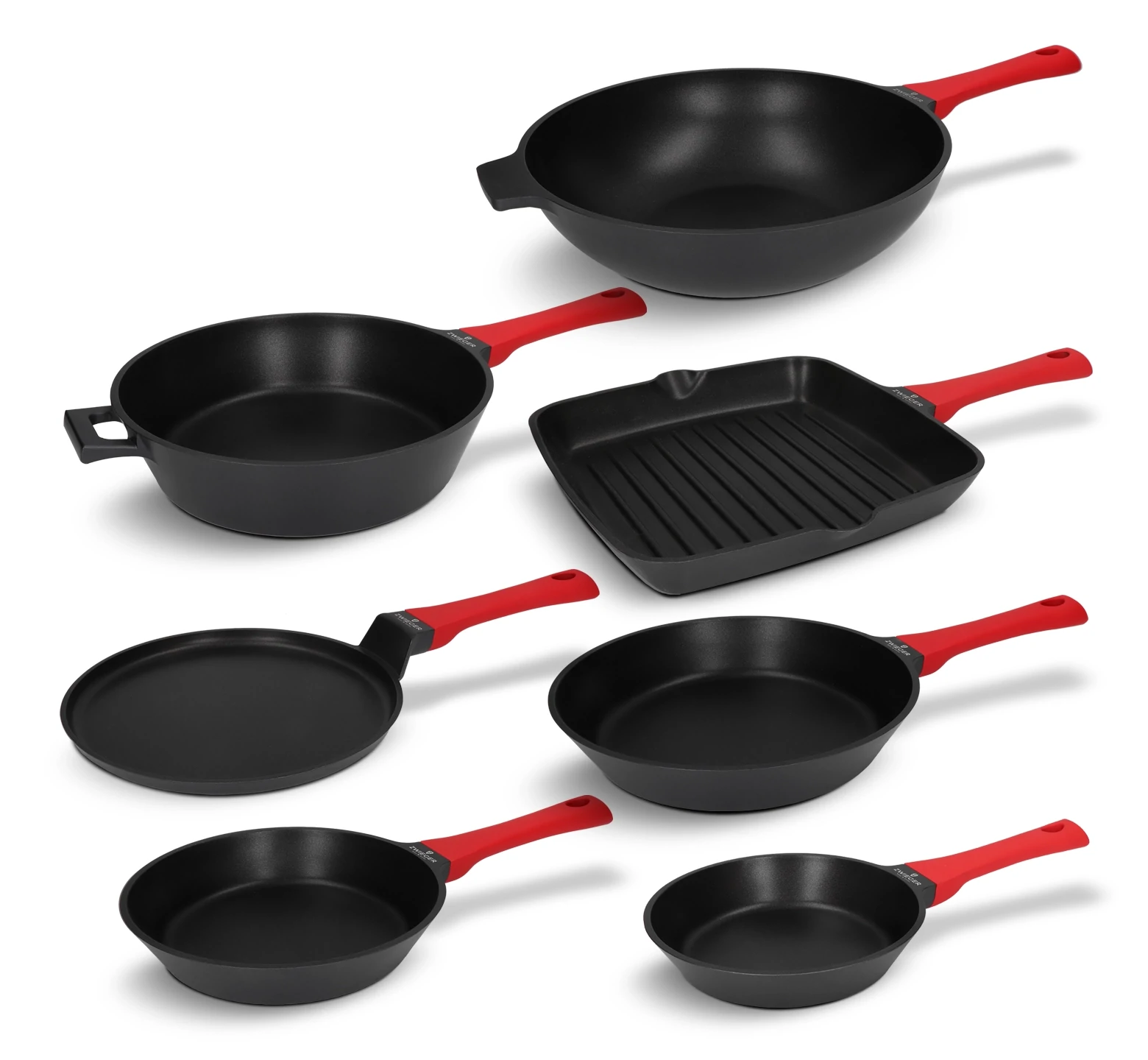 Zestaw patelni 7 el. Obsidian Zwieger