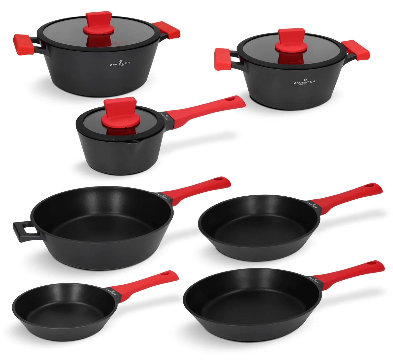 Zestaw garnków i patelni 10 el. Obsidian Zwieger