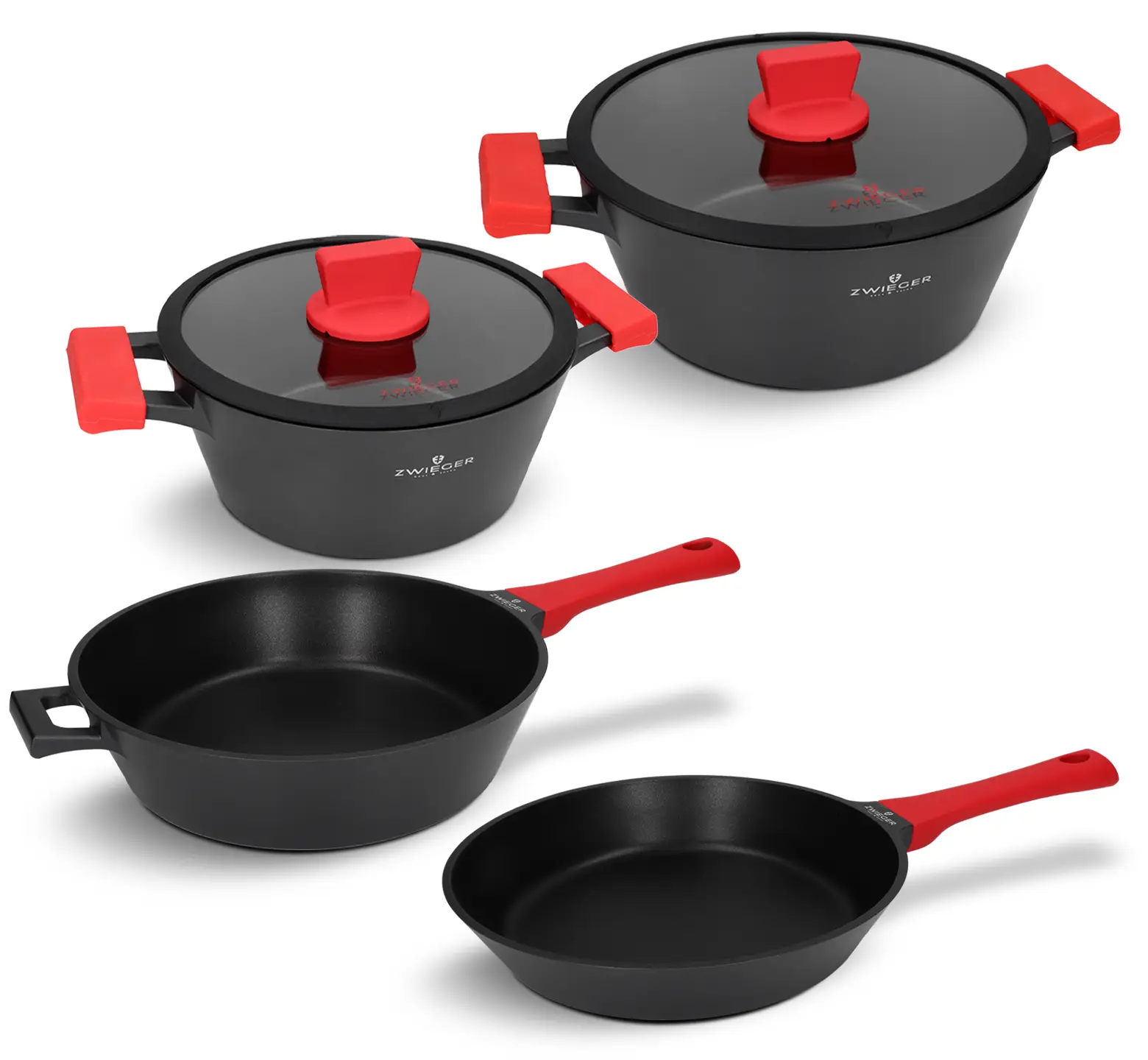 Zestaw garnków i patelni 6 el. Obsidian Zwieger