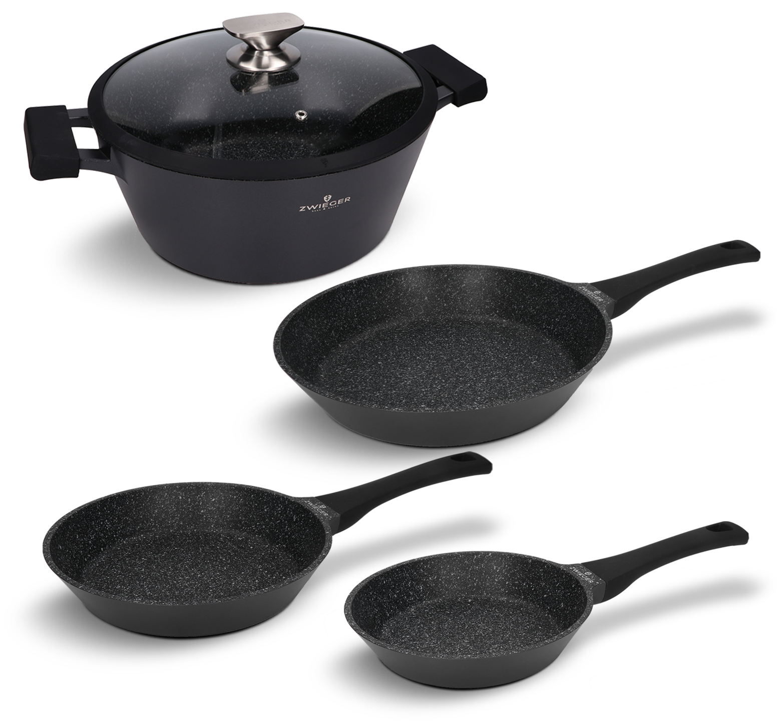 Zestaw garnka i patelni 5 el. Black Stone Zwieger