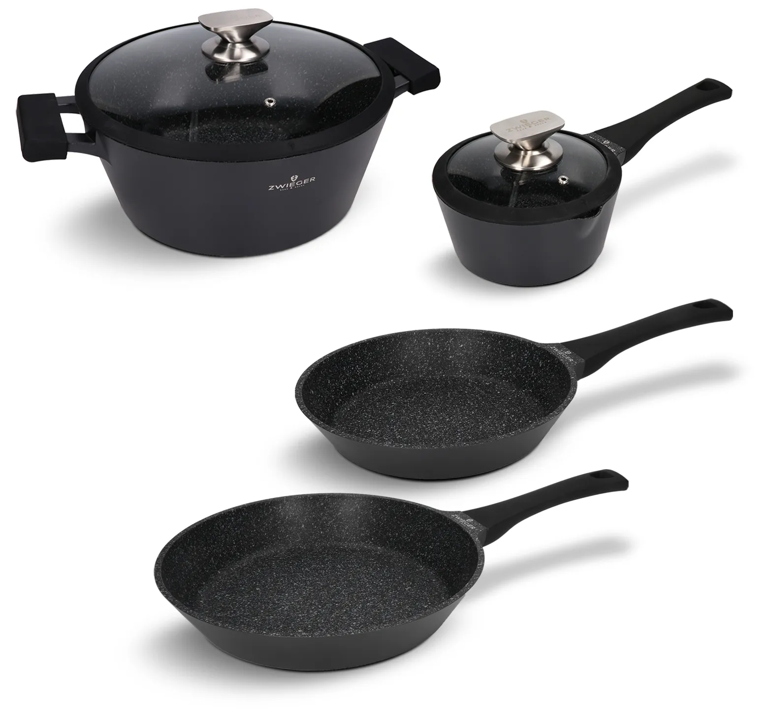 Zestaw garnków i patelni 6 el. Black Stone Zwieger